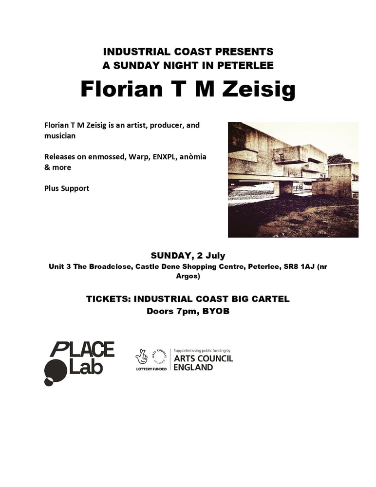 Image of Florian T M Zeisig - Live Show - A Sunday Night in Peterlee