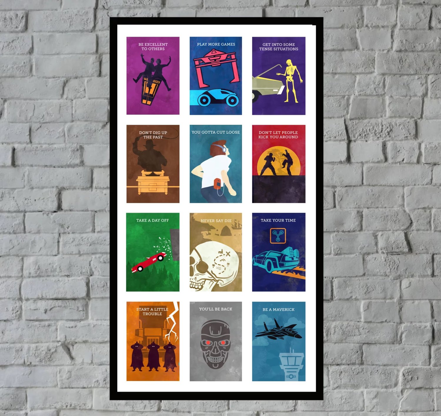 80's Movie Motivational Print #1