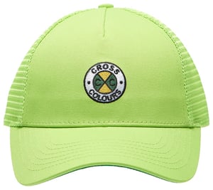 Image of Cross Colours - Pre-Curve Adjustable Hat - Lime Green