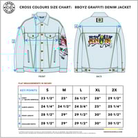 Image 5 of Cross Colours - Oversize Denim Graffiti Jacket - Ice Blue Vintage (15% off)