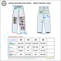 Image 5 of Cross Colours - Oversize Denim Graffiti Jean - Ice Blue Vintage (15% off)