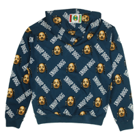Image 3 of Cross Colours x Snoop Dogg - All Over Hoodie - Vintage Navy