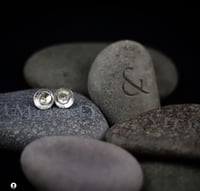 Hammered Blossom Stud Earrings