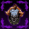 Stained Glass Drain Clown 60mm Enamel Pin