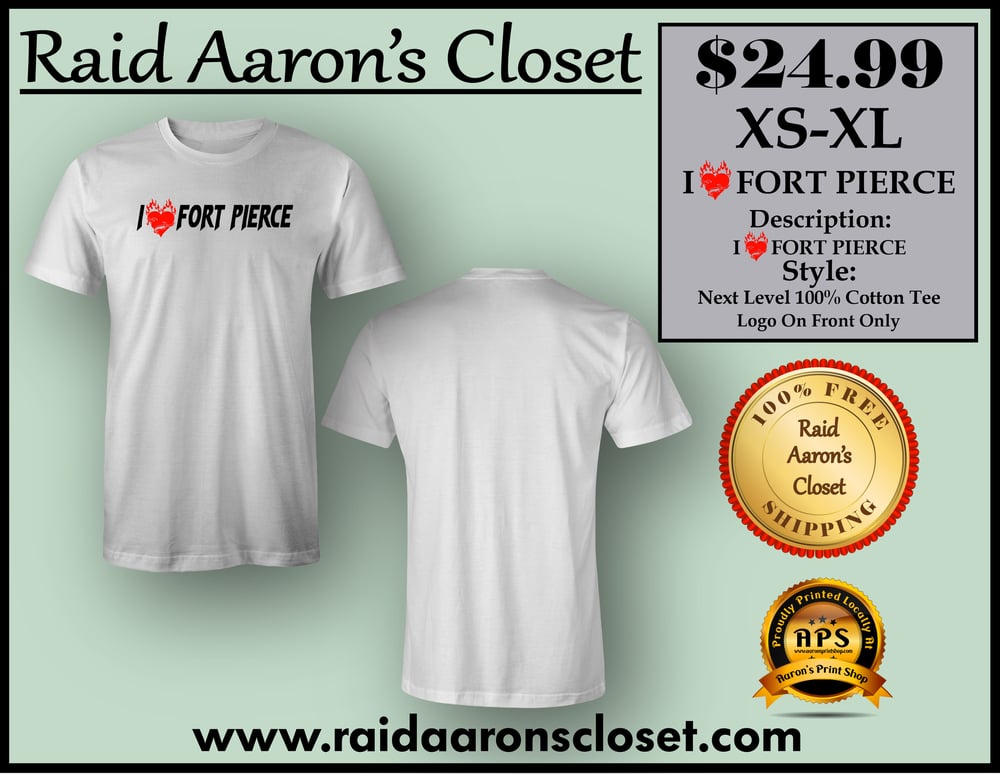 Image of I Love Fort Pierce Tee Shirt