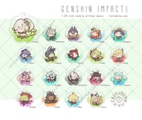 Image 1 of Genshin Impact - Set 4 | 1.25" Gacha Charms