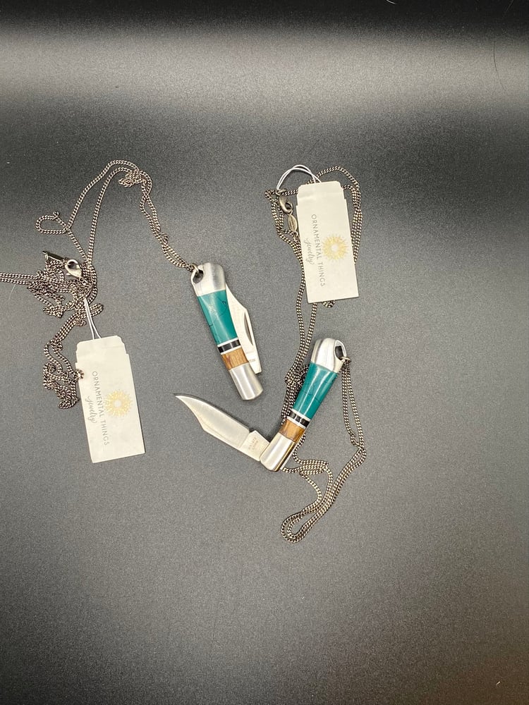 Image of Stone Handled Mini Knife Necklace