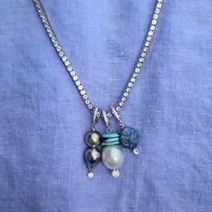 Double Pearl Drop Charm