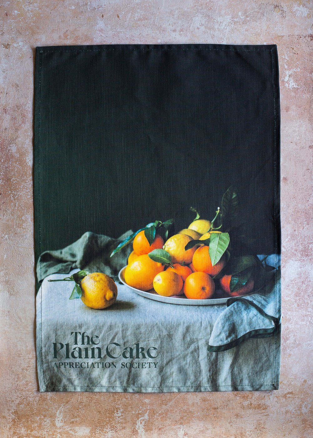 Image of The Plain Cake Appreciation Society &mdash; Book & Citrus Tea Towel Bundle