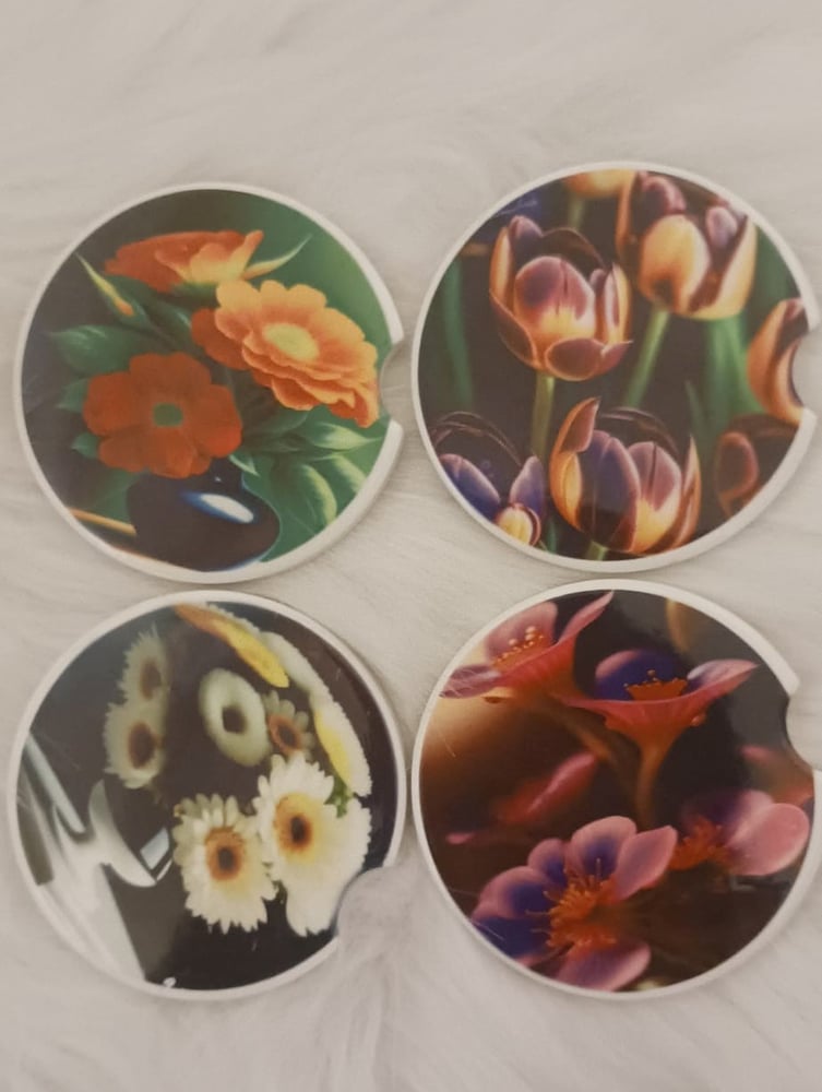 Image of Customize Ceramic Car Coasters