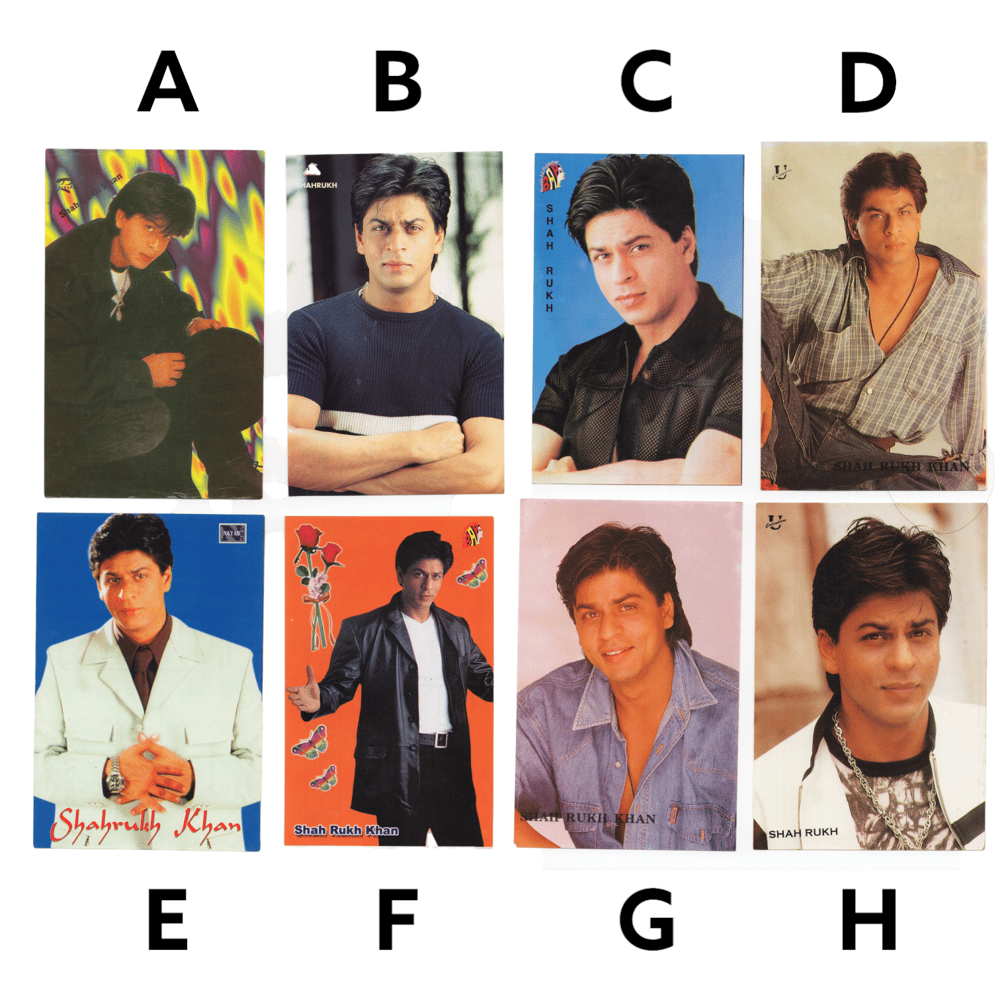 Shah Rukh Khan postcards