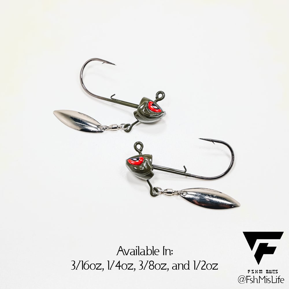 Fsh'M Bait Swimbait Underspin Jig Heads