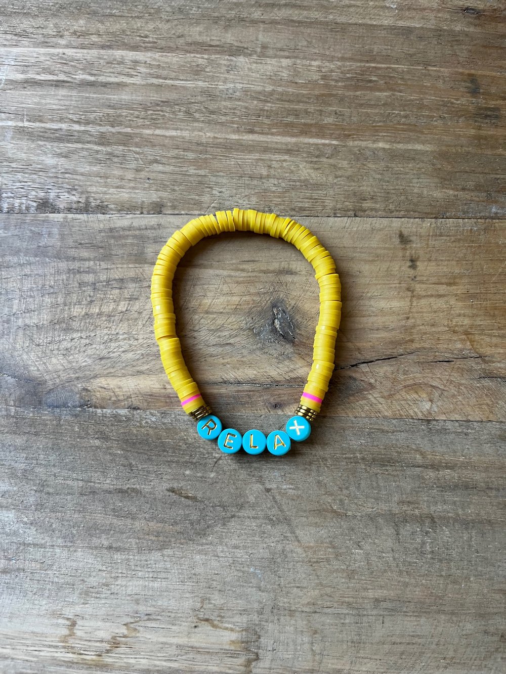 Image of Mustard & Turquoise RELAX bracelet 