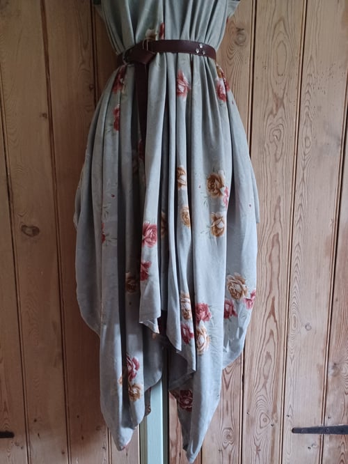 Image of Zero Waste Drape Dress- Vintage Roses