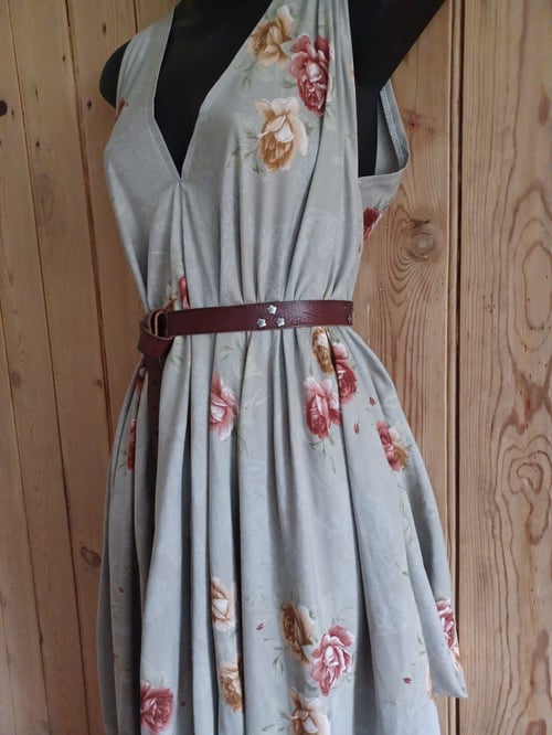Image of Zero Waste Drape Dress- Vintage Roses
