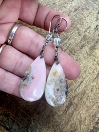 Image 4 of Opal and Quartz earrings 