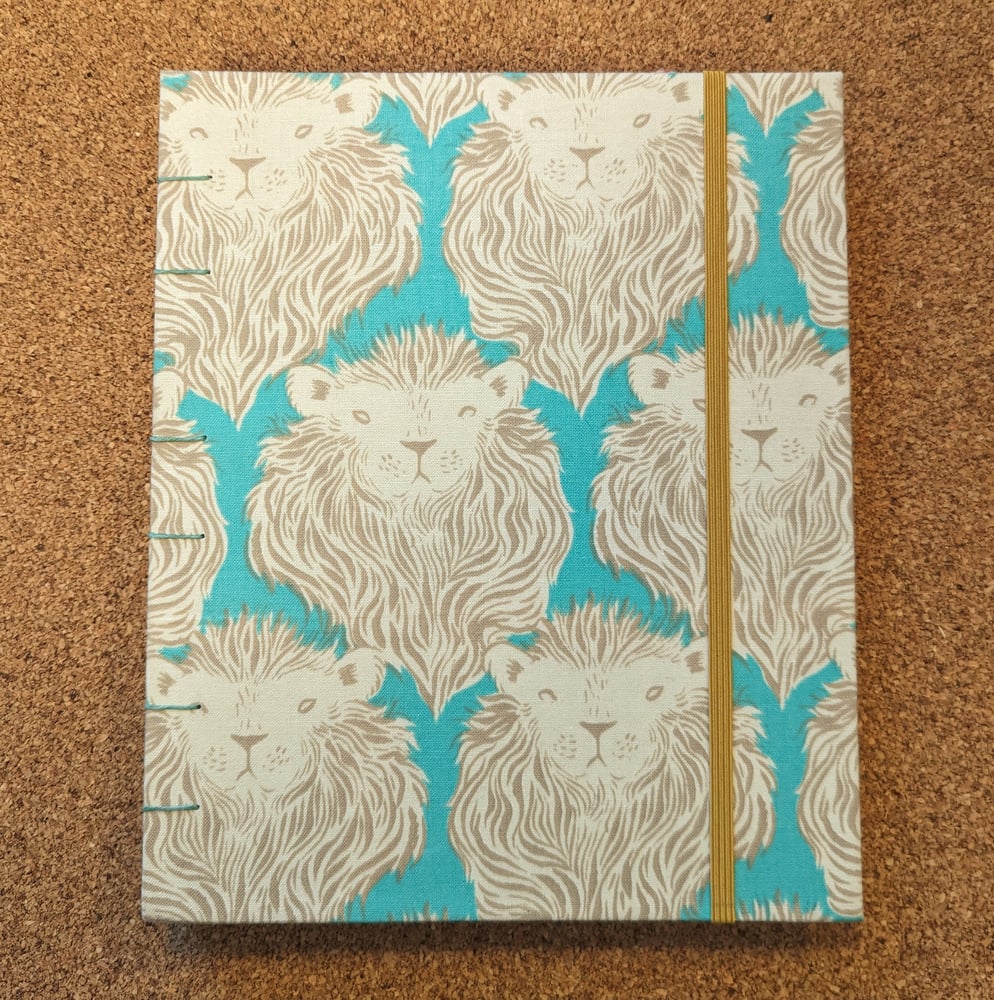 Image of Large Lion Face Dot Grid Journal 