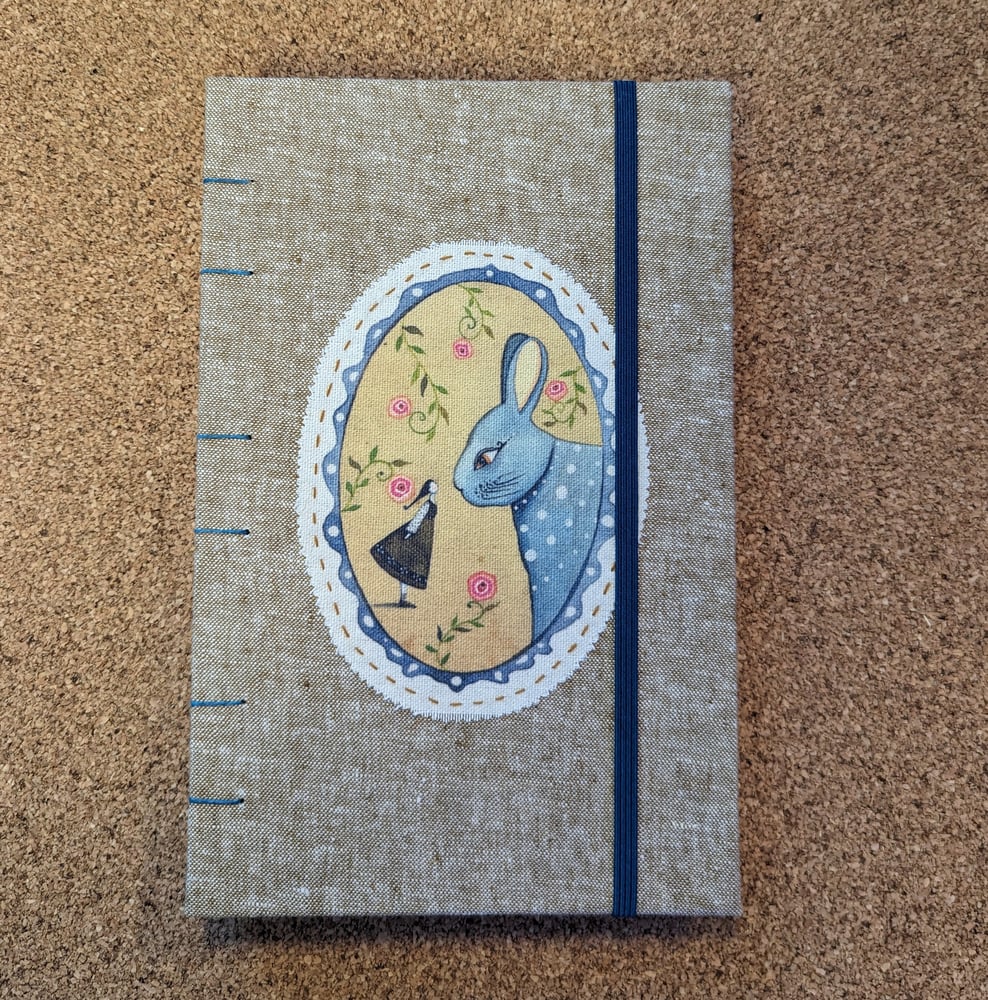Image of Medium Bunny Medallion Dot Grid Journal