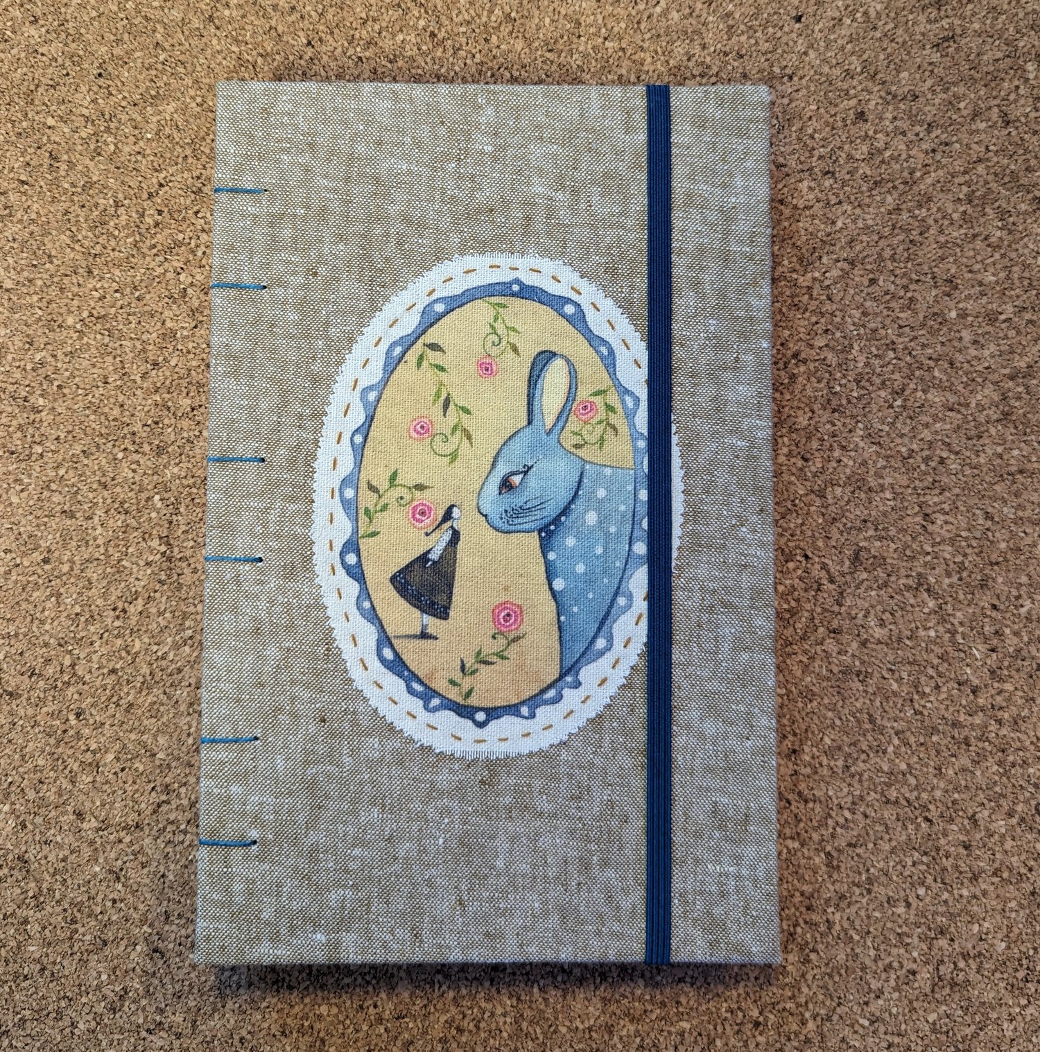 Image of Medium Bunny Medallion Dot Grid Journal