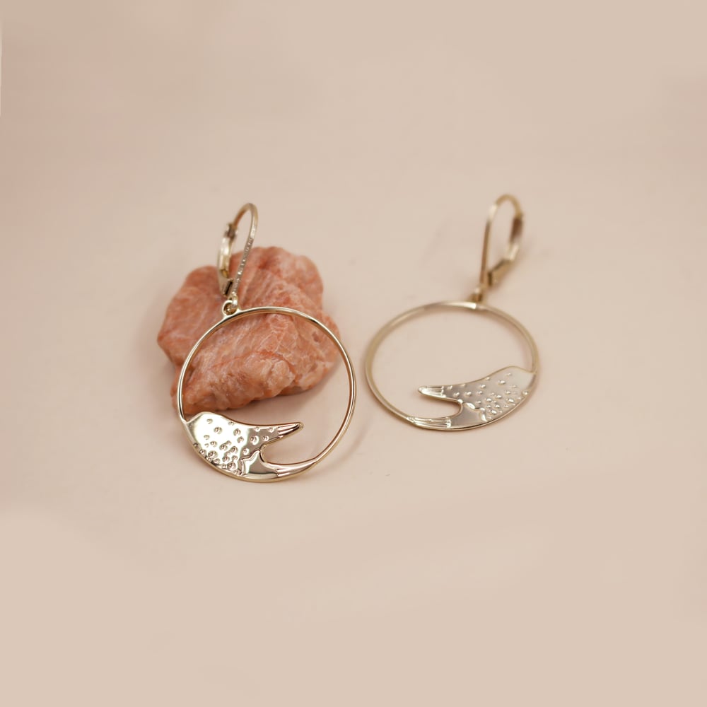 Image of - 35% /// PINCE DE CRABE - CRÉOLES  (ancien prix 60€ la paire)