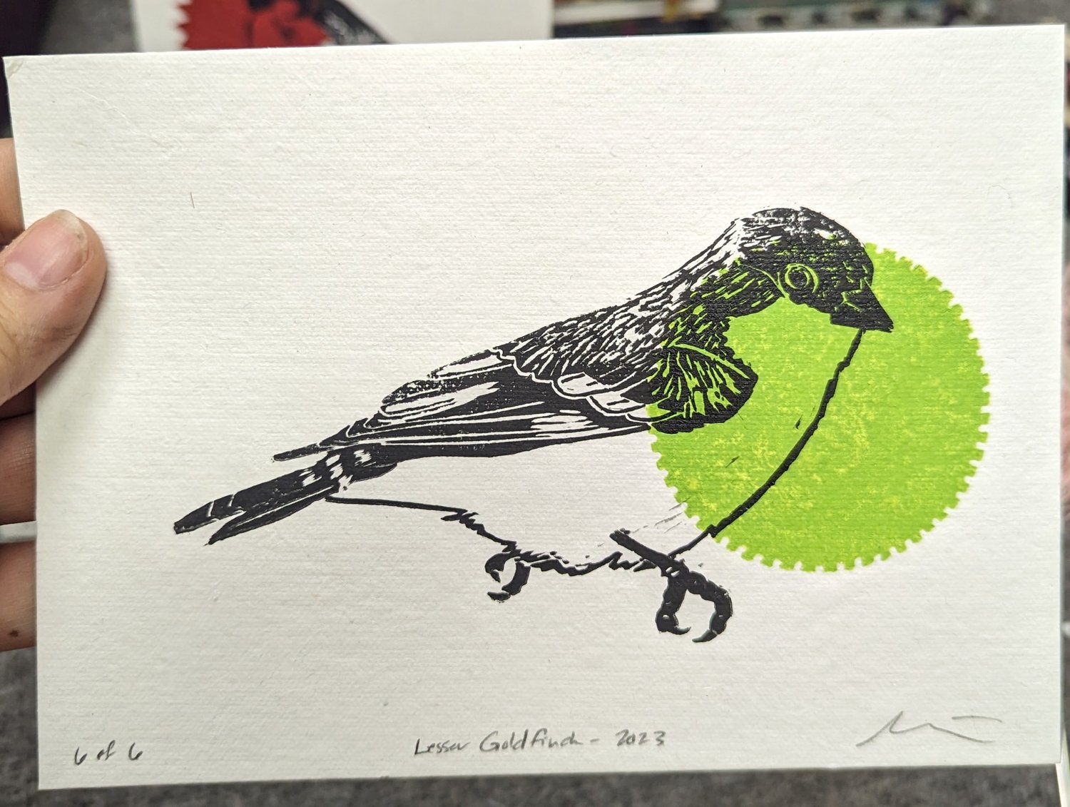 Image of Lesser Goldfinch Art Print