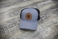 Image 3 of Grey RiseFest Leather Patch Cap