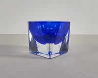 Image 4 of Faceted Cobalt Blue Small Catchall Dish