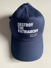 Image 3 of CASQUETTE bleue - DESTROY THE PATRIARCHY NOT THE PLANET
