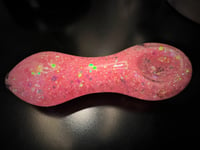 Image 3 of ICEY Pink Freezable Glitter Glass Pipe Smoking Bowl