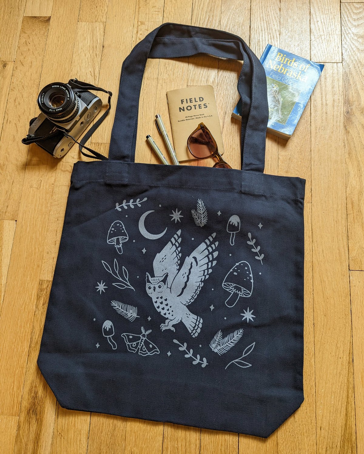 Image of Owl tote bag