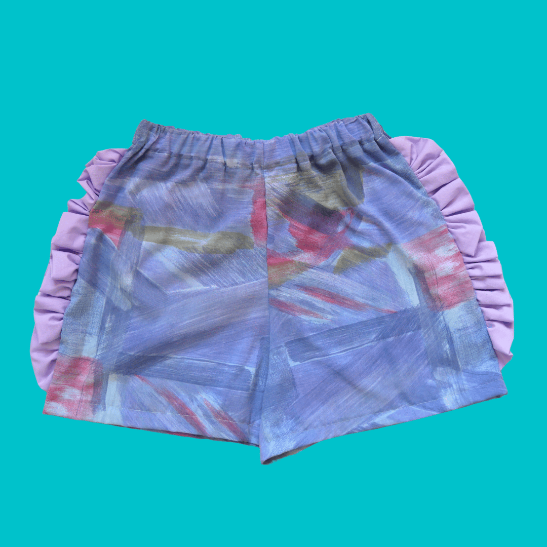 Image of  Frill Shorts Abstract Sustainable