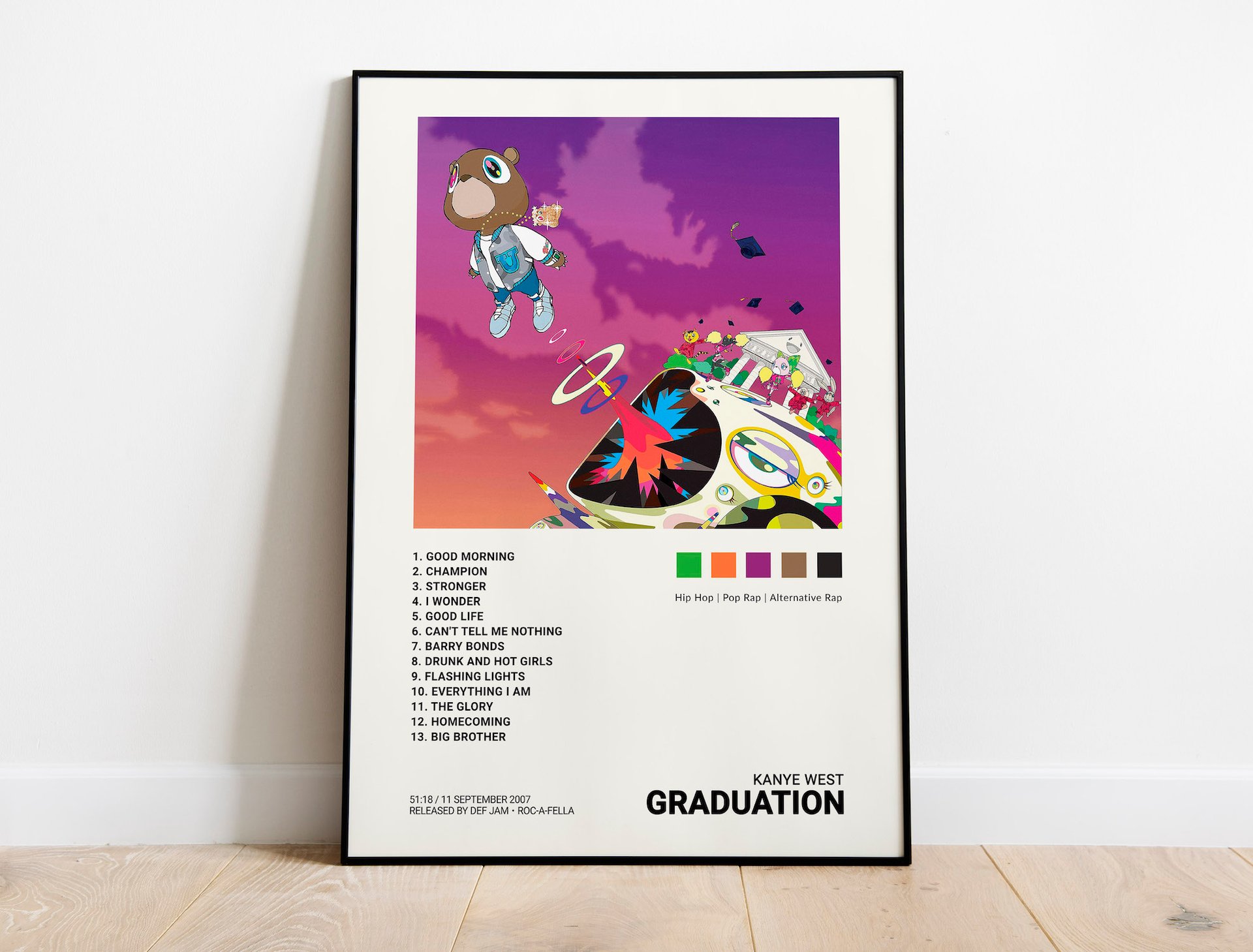 Kanye West  Graduation Album Art Poster