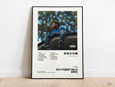 J. Cole - 2014 Forest Hills Drive Album Cover Poster | Architeg Prints