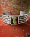 WL&A Handmade Heavy Sterling Silver Ingot Black Jack Cuff - 7.5" Wrist - 110 Grams
