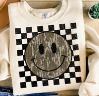 Checkered Print Camo Smiley