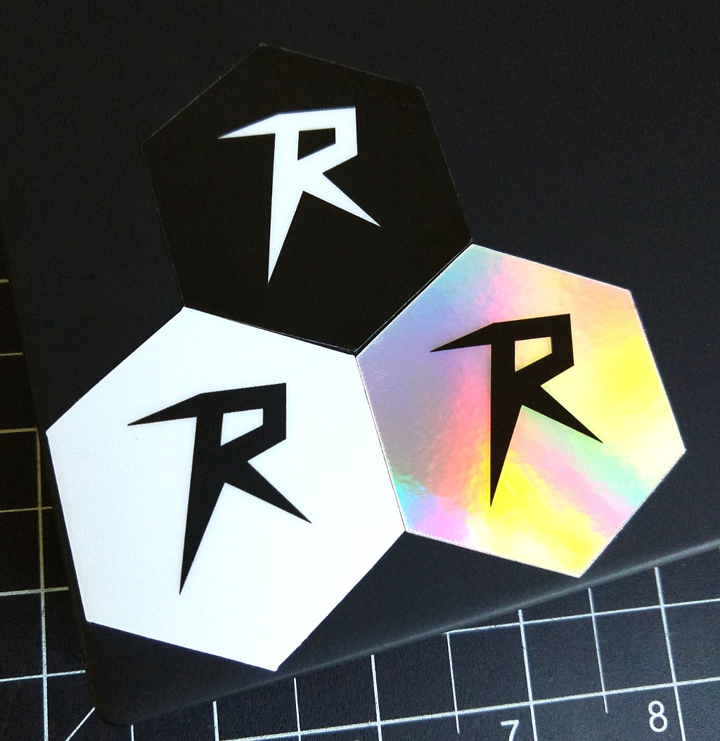 Ronin hexagon stickers