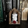 Mini Vintage Arch Frame - Victorian Mourning Raccoon Paw - B