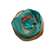 Image 3 of 10YD. TRIBAL HAND DYED SARI SILK RIBBON/HAND DYED BY COLOR KISSED SILK