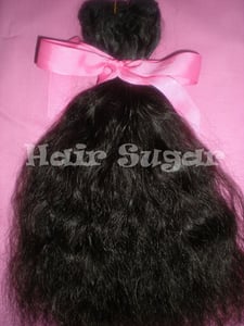 Image of Candy Cane (Curly) Hair - Machine Weft