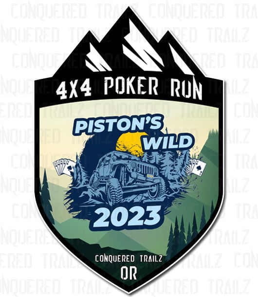 Image of Piston's Wild 2023 Poker Run - Event Badge