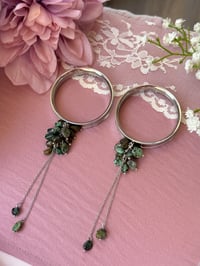Image 1 of Turquoise Cluster Dangles (Silver)