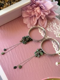 Image 5 of Turquoise Cluster Dangles (Silver)