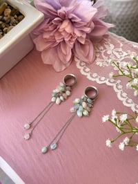 Image 1 of Bubblegum Fairy Cluster Dangles (Silver)