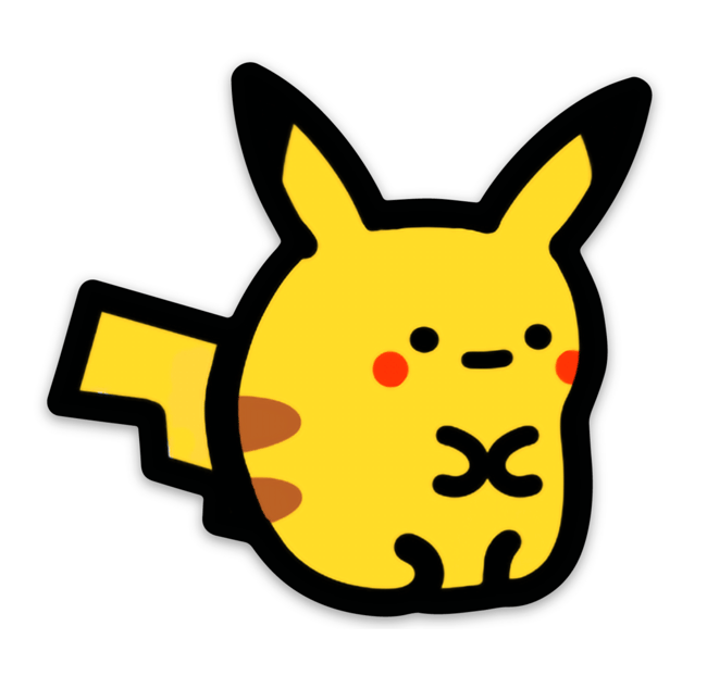 Pikachu Vinyl Sticker | Tomato Tomago