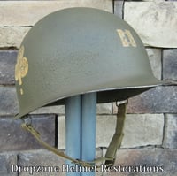 Image 5 of WWII M-1 Helmet 101st Airborne 327th GIR Captain 