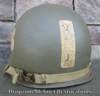 Image 4 of WWII M-1 Helmet 101st Airborne 327th GIR Captain 