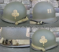Image 3 of WWII M-1 Helmet 101st Airborne 327th GIR Captain 
