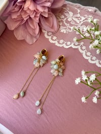 Image 3 of Bubblegum Fairy Cluster Dangles (Gold)
