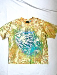 Image of human hand print tye dye tee 