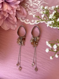 Image 2 of Nude Rutilated Quartz Cluster Dangles (Silver)
